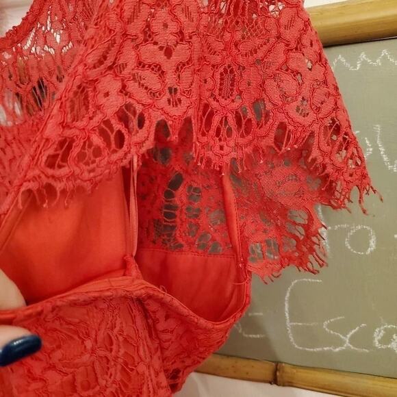 LANE Bryant BarbieCore Back Cutout Lace Fit & Flare Party Cocktail Dress Plus 22 - Picture 10 of 14